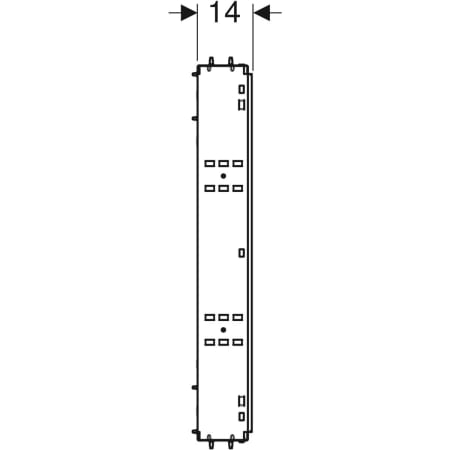 GEBERIT 461.454.00.1 Монтажная коробка Geberit GIS для зеркального шкафа Geberit ONE  - Вид №4