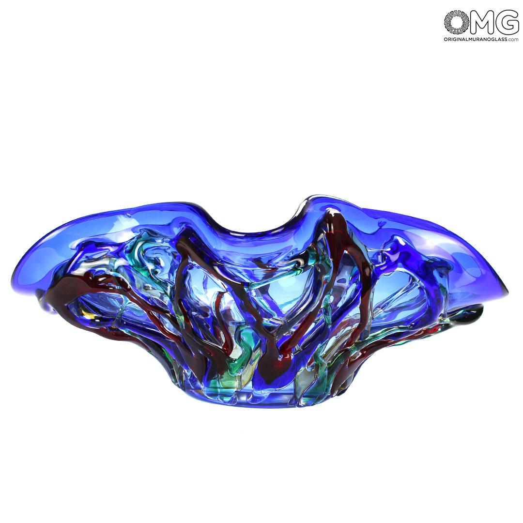 4694 ORIGINALMURANOGLASS Вазочка Большая Волна - Коллекция Сомбреро - муранское стекло OMG 48 см  - Вид №1