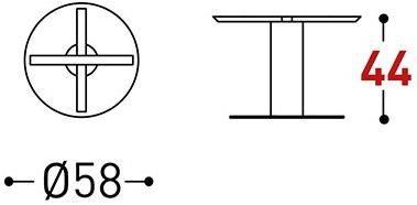 Varaschin Садовый столик круглый из стали Big 136t - Вид №9