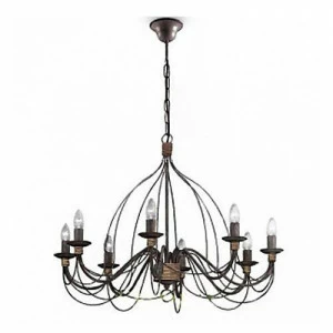 Подвесная люстра Ideal Lux Corte SP8 Ruggine IDEAL LUX ДИЗАЙНЕРСКИЕ, CORTE RUGGINE 279393 Коричневый