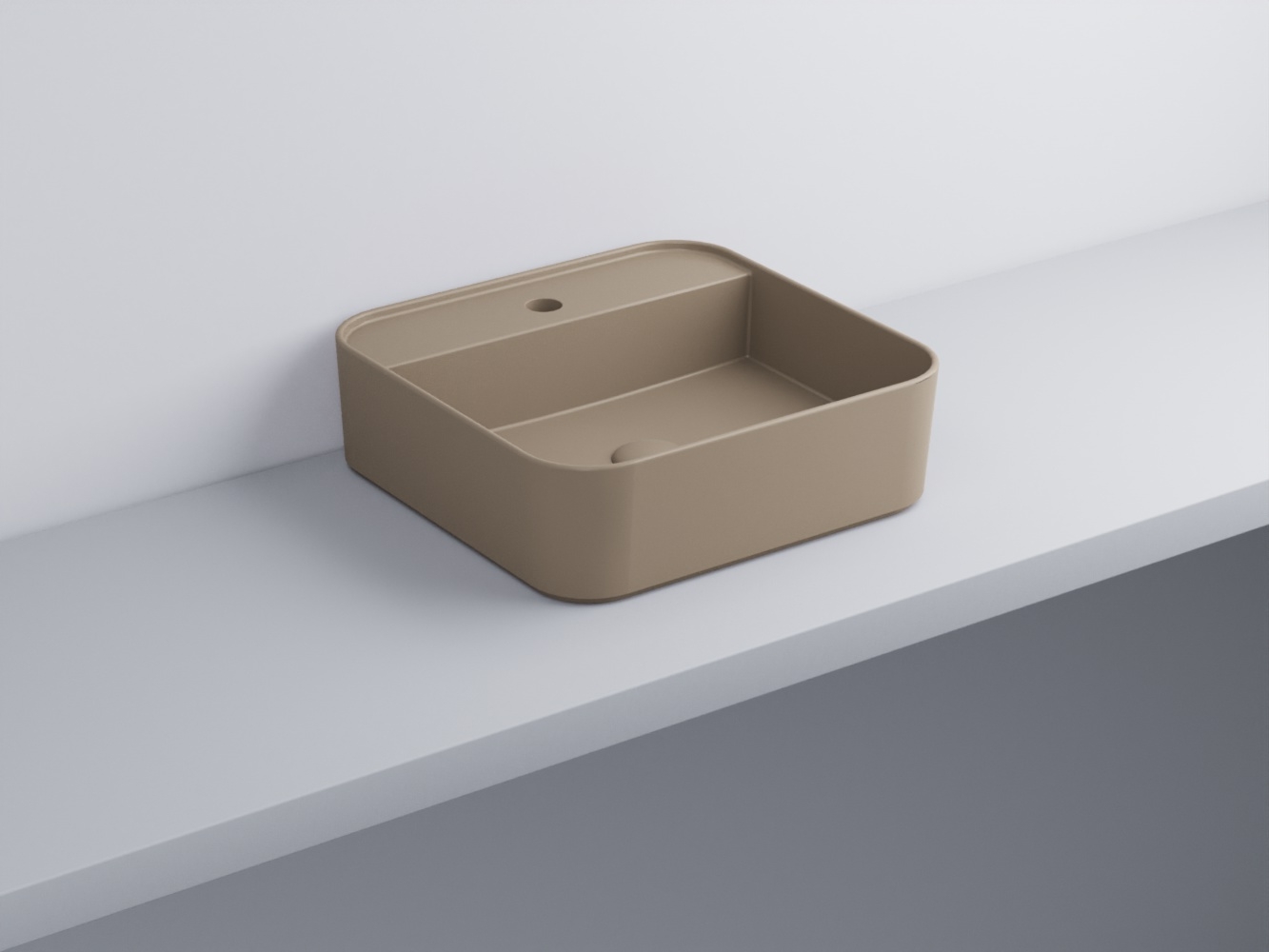 SHCOLAQF-AN Раковина квадрат одно отверстие под смеситель cielo Shui Comfort Ceramica Cielo