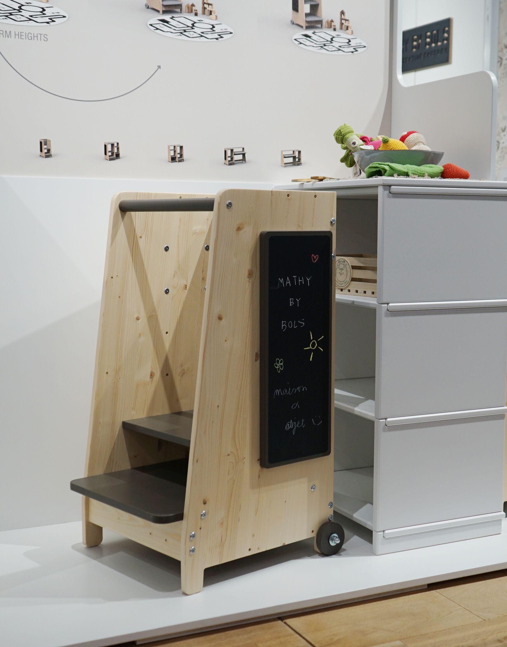 Регулируемая высота деревянный стул Mathy by Bols ASYMETRY ARCH-00149104 - Вид №13