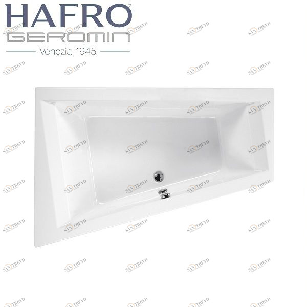 Ванна встраиваемая ассиметричная Era Plus 180 см с гидро и аэромассажем "PROFESSIONAL" 2ERA5D8 Gruppo Geromin