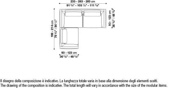 B&B Italia Модульный угловой диван из ткани Richard sun-id-1472345 - Вид №93