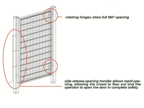 Ворота из сварной сетки OFFICINE D'AMICO Vera Sport ARCH-00115303 - Вид №2