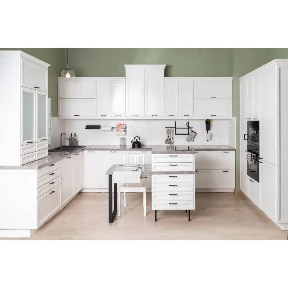 Фасад кухонный Delinia ID белый МДФ с тонкой рамкой 39.7x38.1 см 82011424 Реш STLM-0017530 - Вид №9