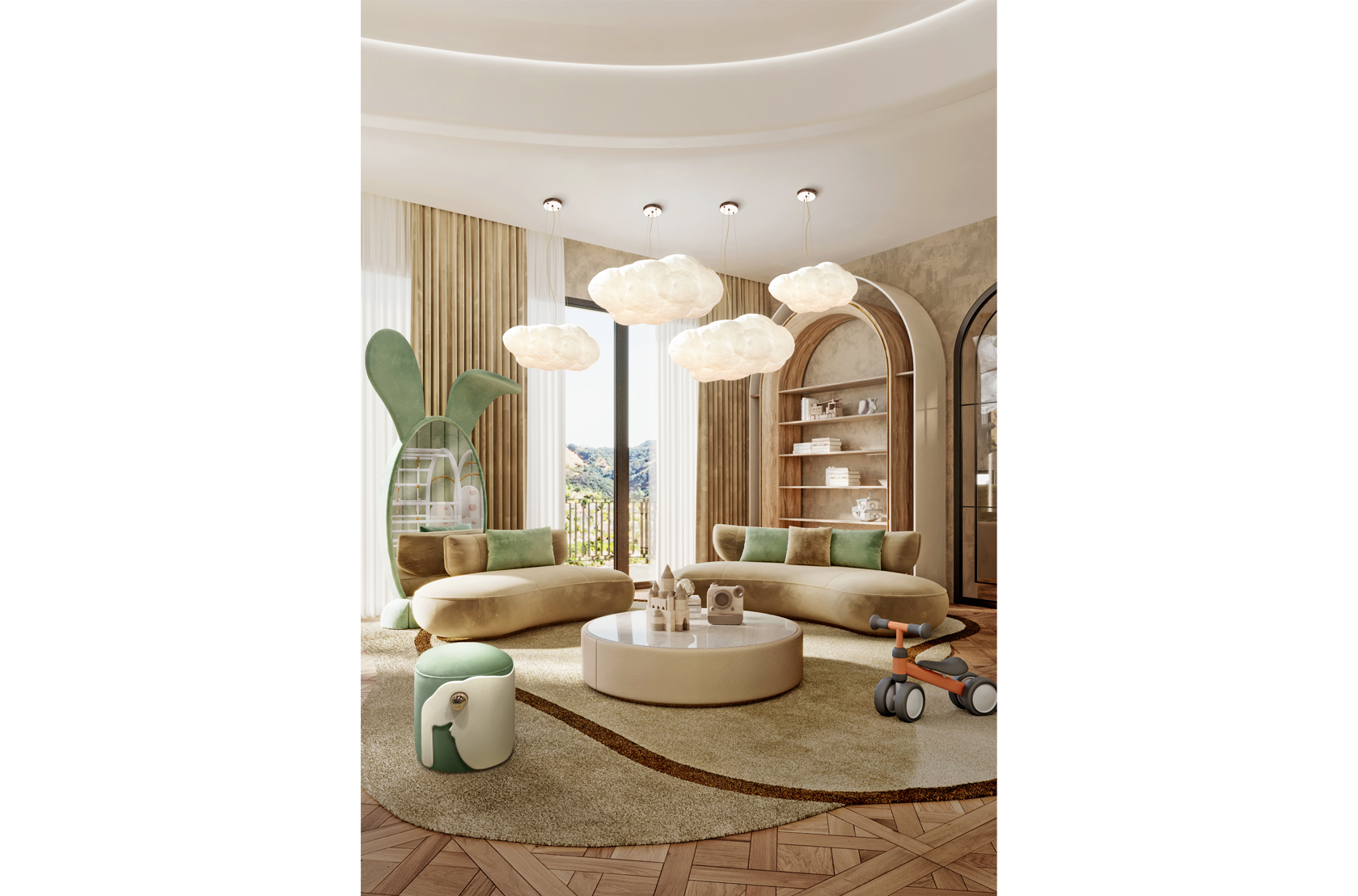 CIST384 Зеркала для детской Кролик Circu  - Вид №10