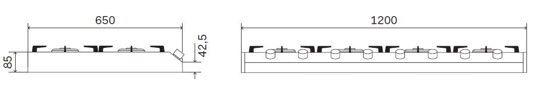 Газовая плита из нержавеющей стали Ilve Professional Plus ARCH-00113081 - Вид №2