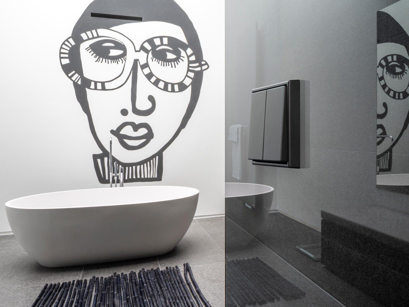 Матовый черный графитовый переключатель JUNG черный матовый графит ARCH-00009298 - Вид №3