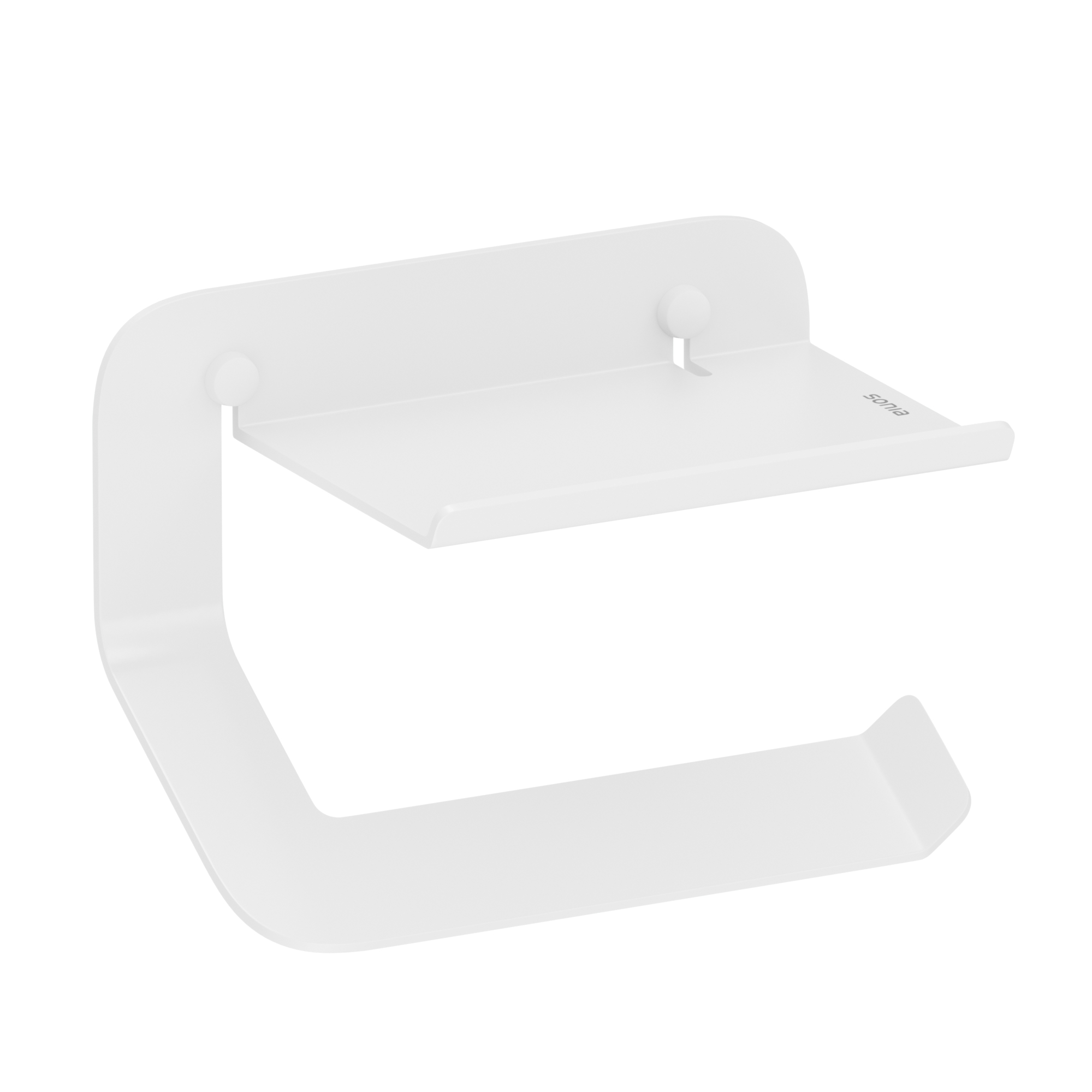 184880 Держатель туалетной бумаги 18 см цвет Белый Sonia QUICK Испания