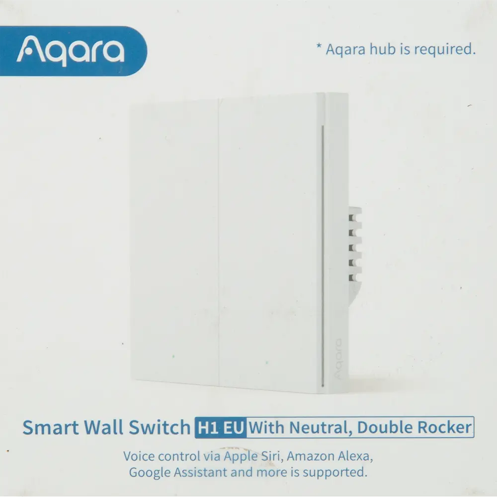 Умный выключатель накладной Aqara WS-EUK04 2 клавиши цвет белый STLM-2034983 - Вид №4