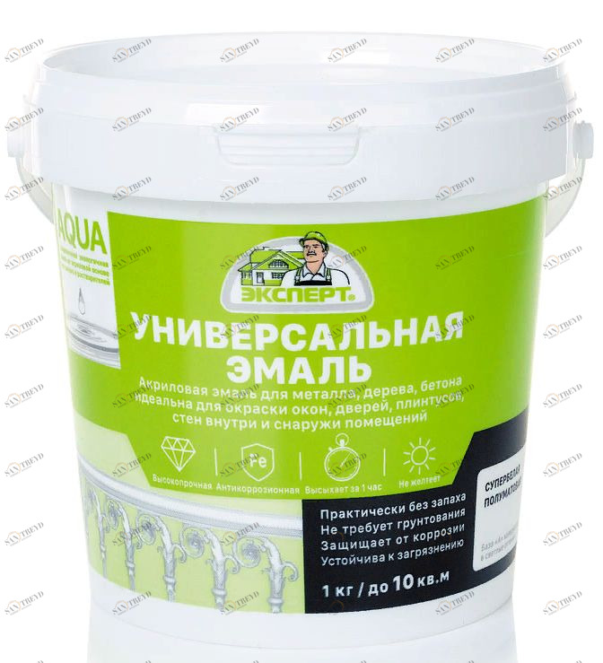 Эмаль акриловая полуматовая Эксперт 1кг 5895