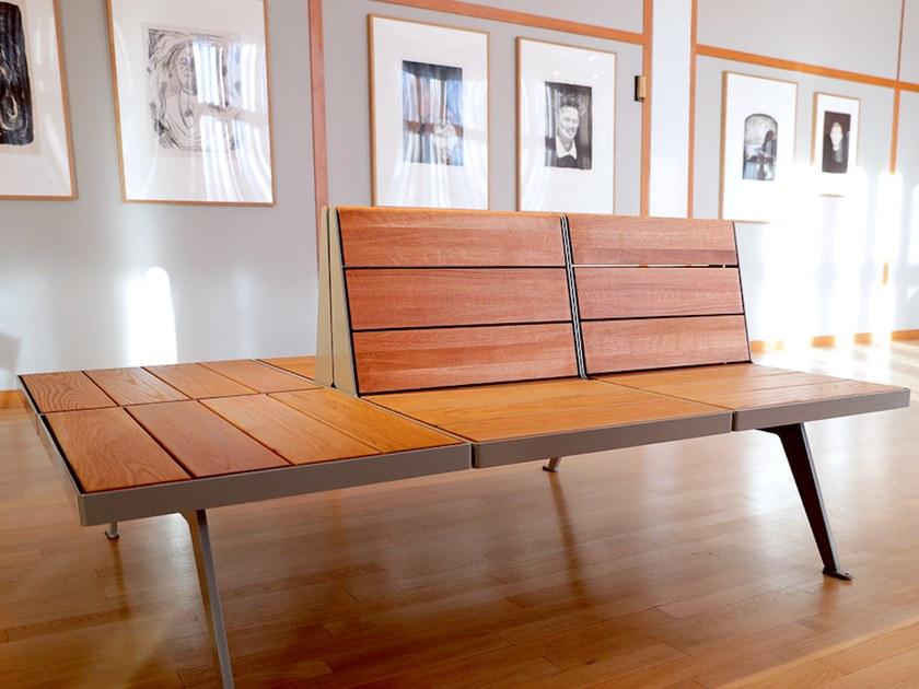 VESTRE Скамья из стали и дерева со спинкой sun-id-1396935 - Вид №6