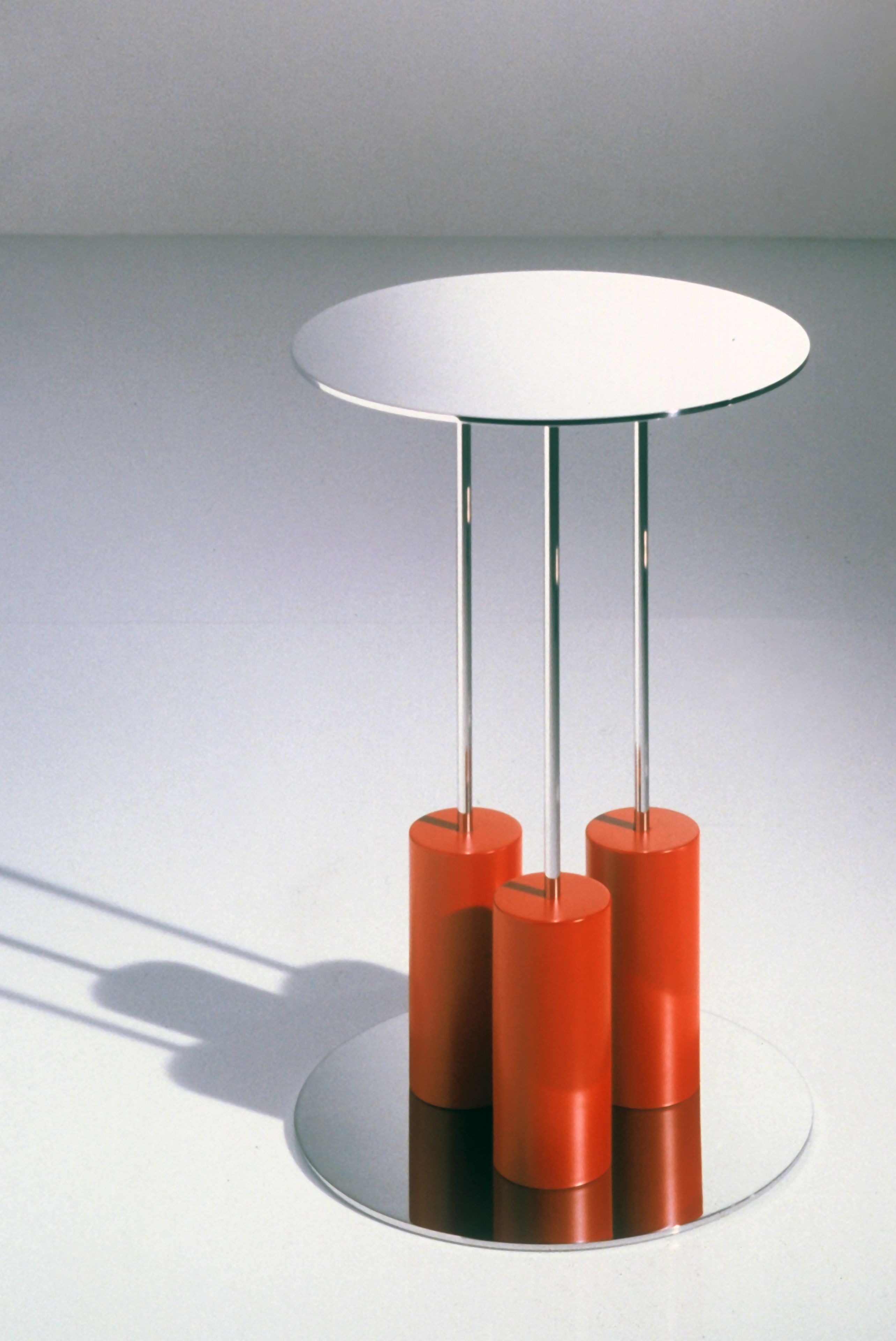 Круглый стол из стали и дерева OAK Ettore Sottsass Limited Edition ARCH-00134867 - Вид №1