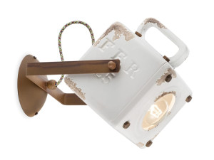 Поворотный керамический настенный светильник