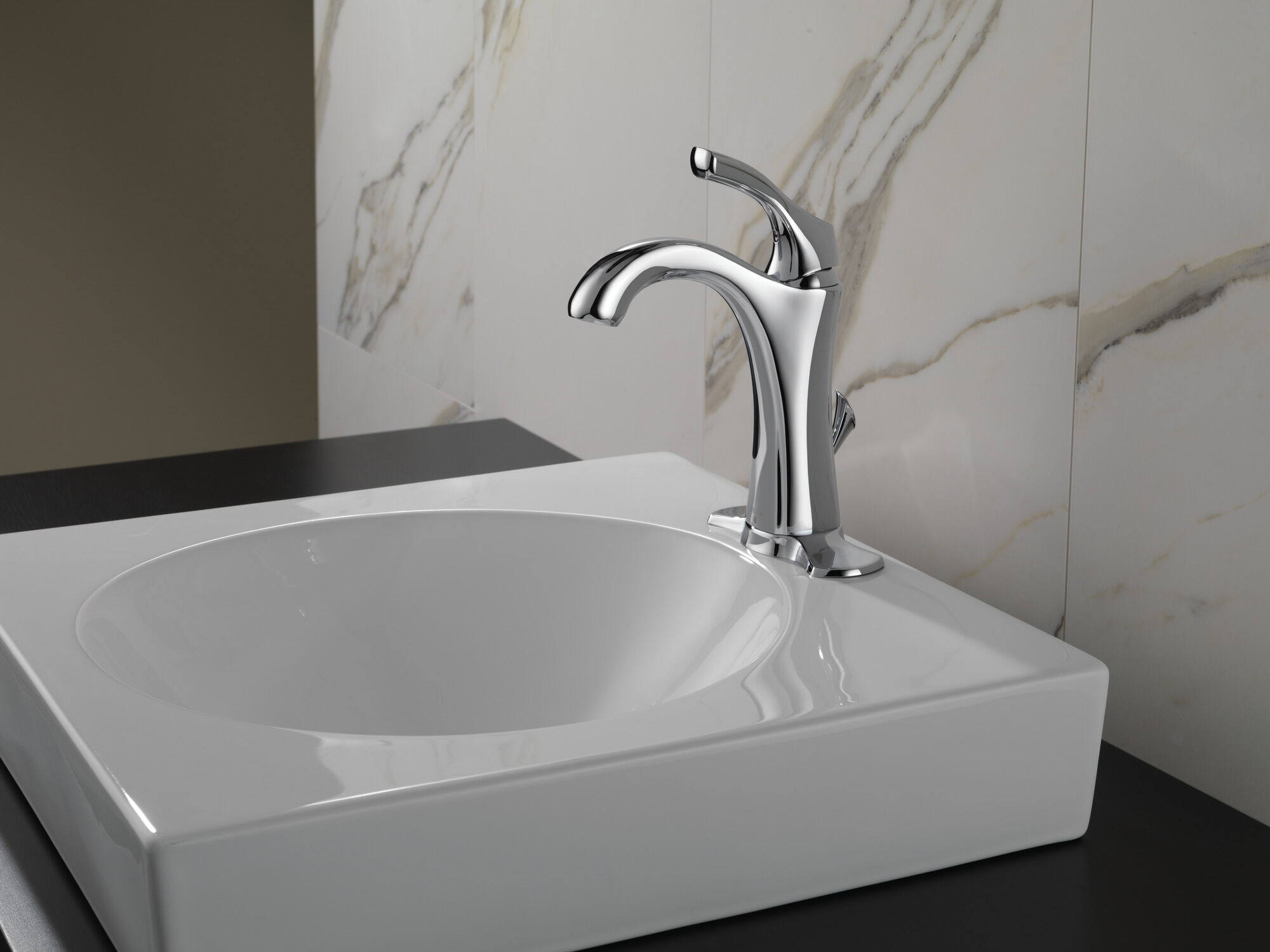 592-DST Смеситель для ванной с одной ручкой Delta Faucet Addison Хром  - Вид №2