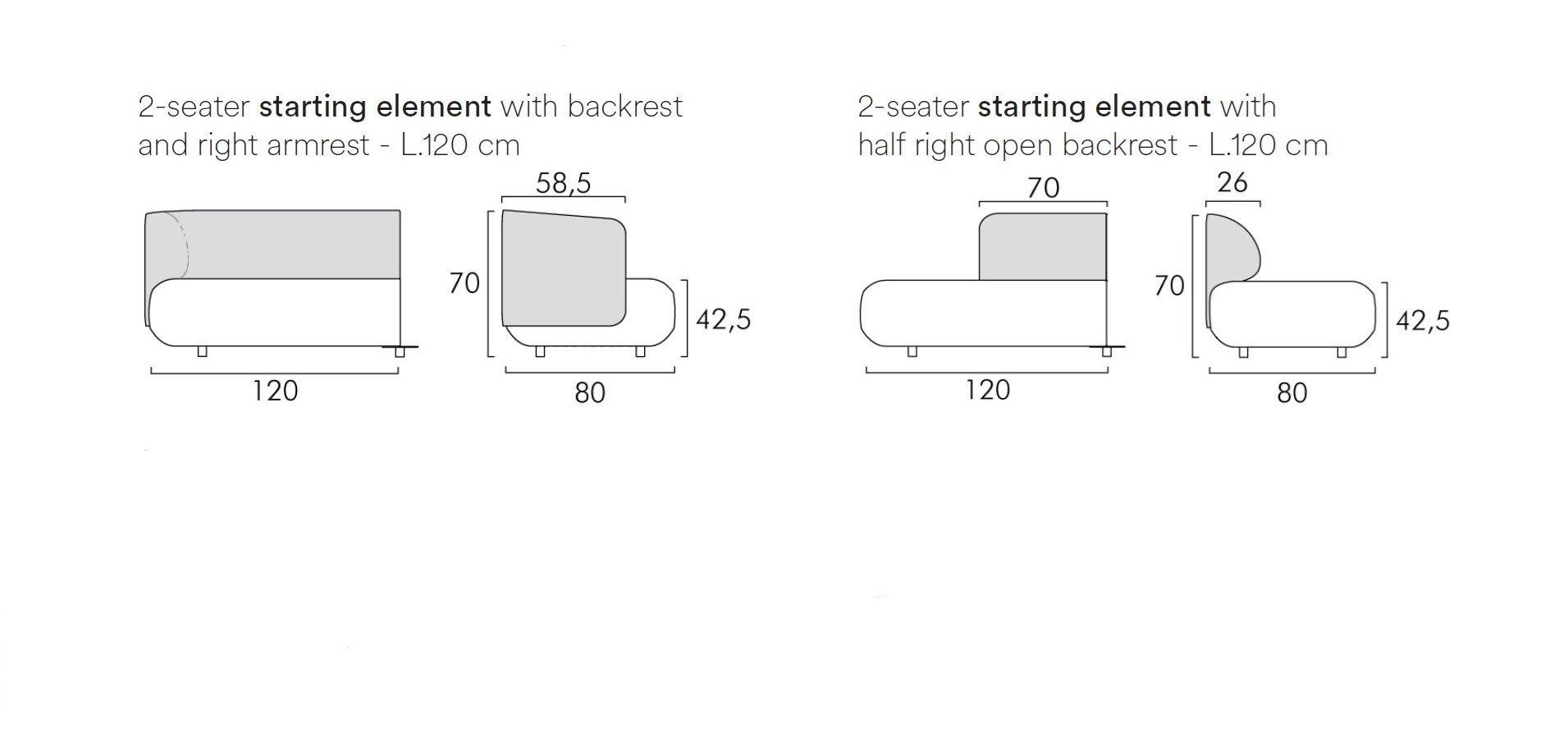 Модульный угловой диван из ткани FREZZA Afina ARCH-00087070 - Вид №8