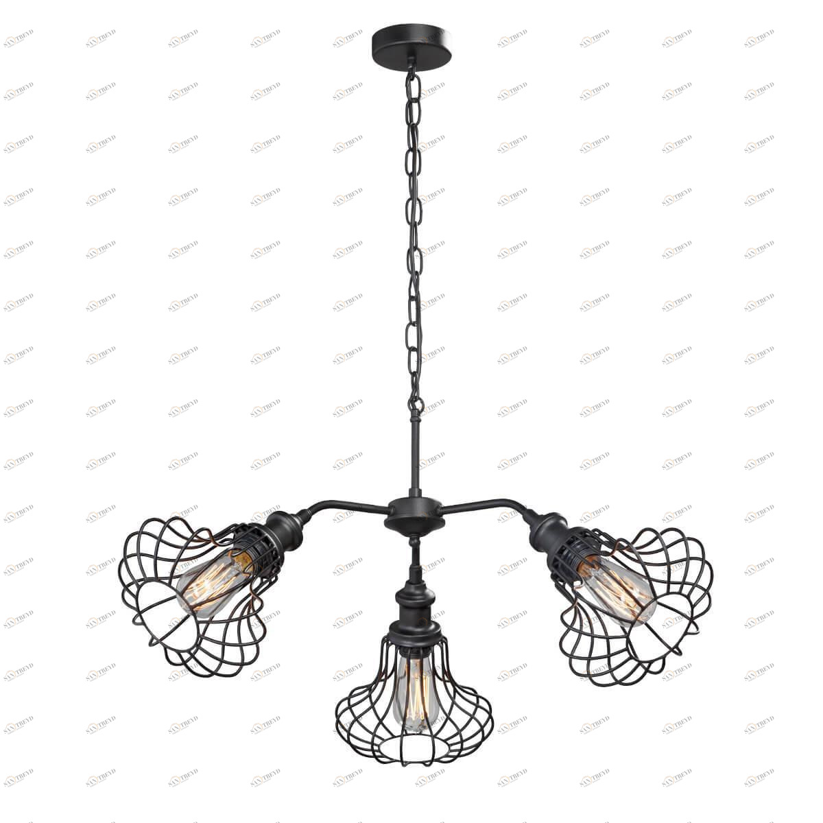 Подвесная люстра Vitaluce V4499-1/3 VITALUCE ДИЗАЙНЕРСКИЕ 328662 Черный 