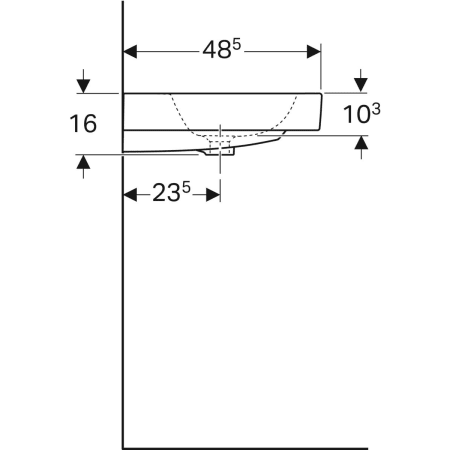124093000 Раковина Geberit iCon Geberit  - Вид №39