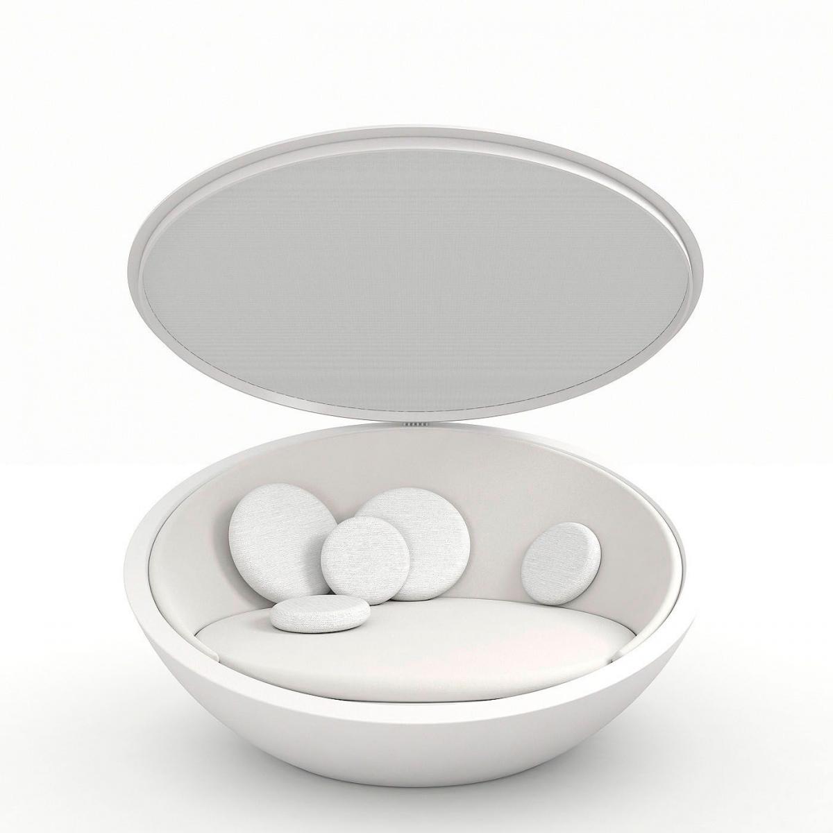 027438 Кровать круглая со складным навесом Vondom Ulm - Вид №12