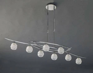 Подвесная люстра Mantra Loop Chrome 1800 MANTRA ДИЗАЙНЕРСКИЕ, LOOP CHROME 057624 Белый