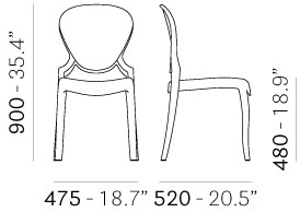 Pedrali Стул из поликарбоната sun-id-1381163 - Вид №9