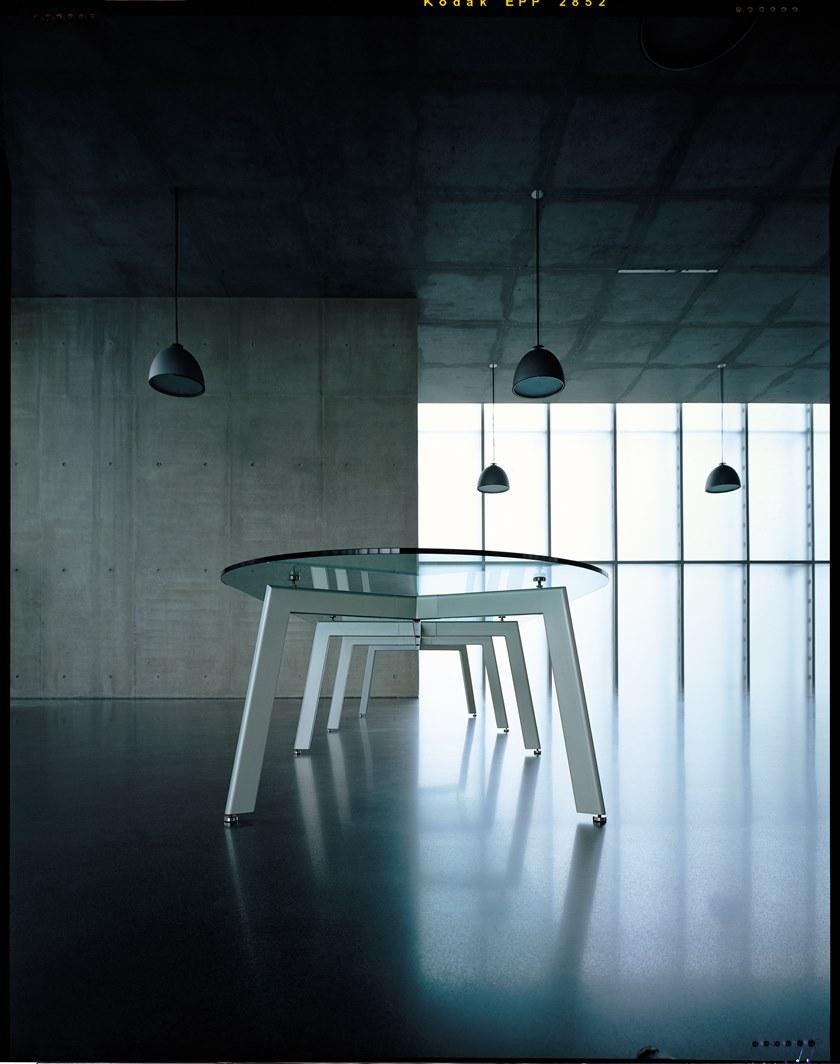 Desalto Овальный стол из стали и стекла sun-id-1491294 - Вид №6