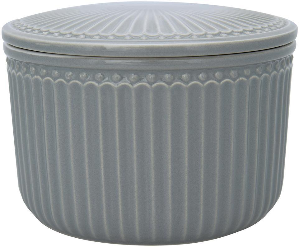 Банка для хранения Alice stone grey 9 см Greengate STWSTJASALI8204