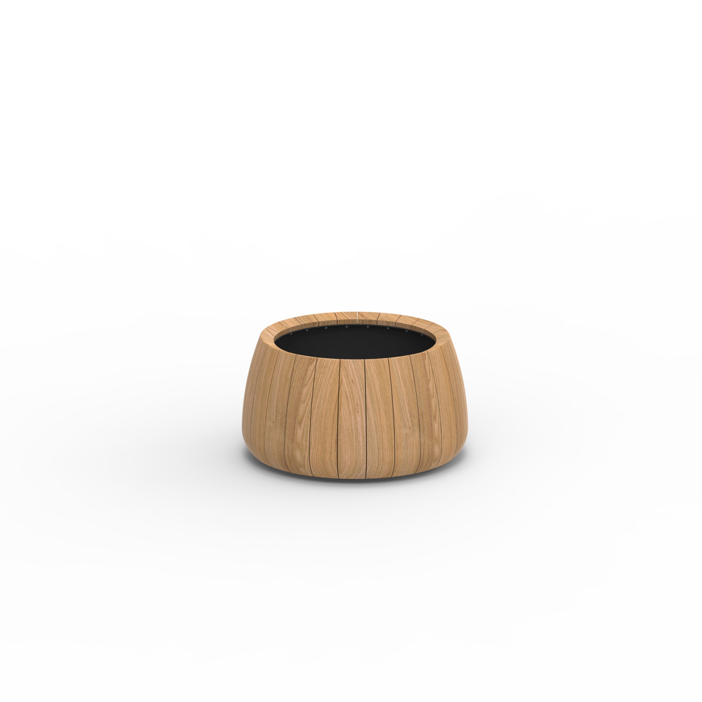 Круглый плантатор из тикового дерева Royal Botania Bariq ARCH-00126671 - Вид №1