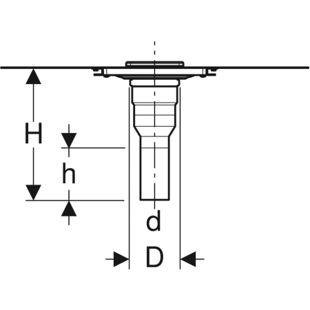 154.053.00.1 Душевой трап Geberit сквозной межэтажный Geberit  - Вид №2