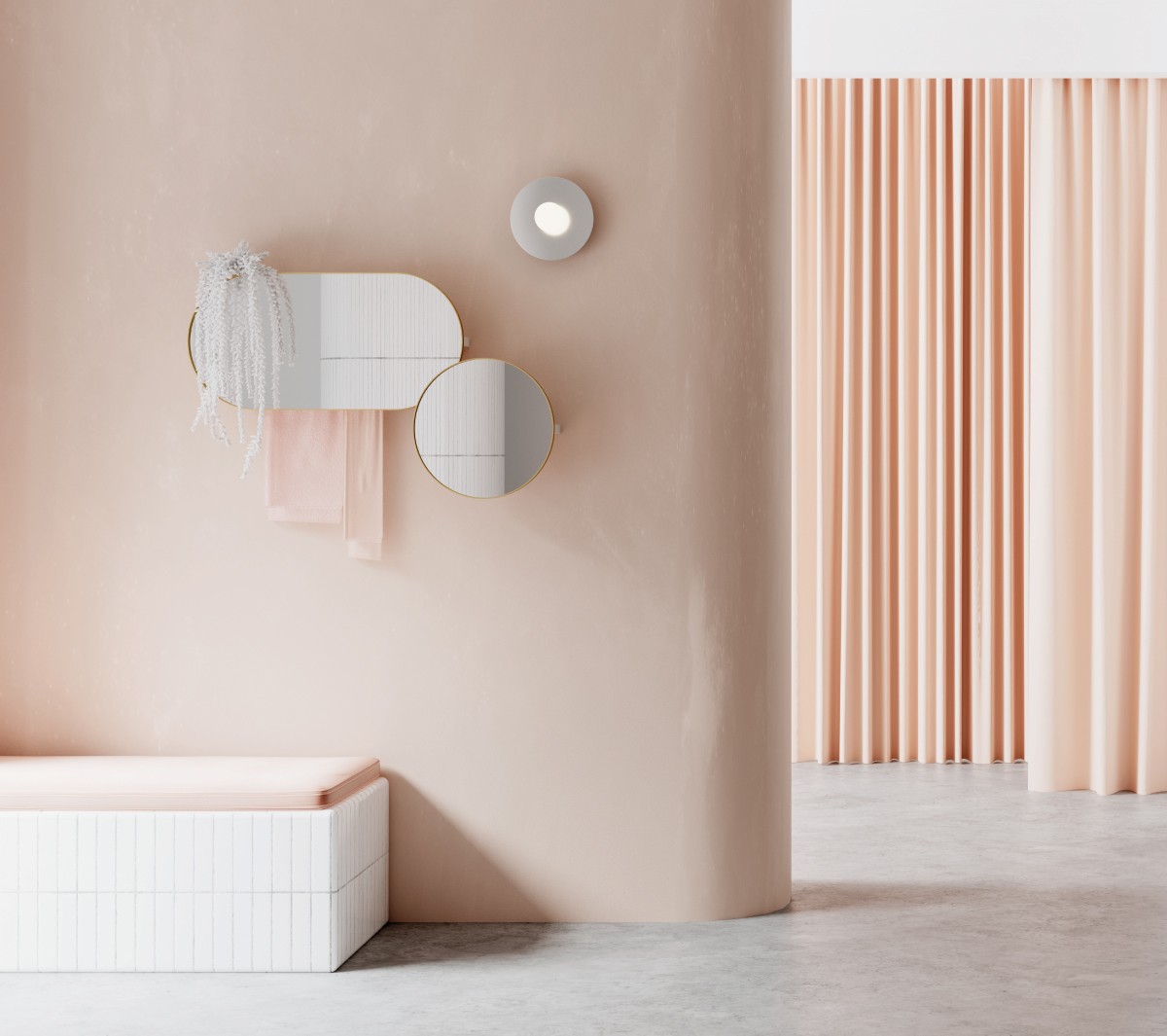 Ex.T Arco S Настенное круглое зеркало EXARCOSPROUNDNE  - Вид №2