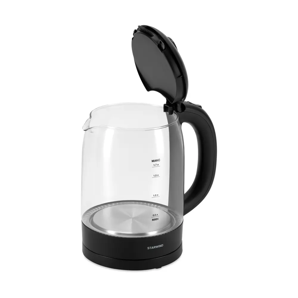 Электрический чайник Starwind SKG4031 1.7 л стекло цвет черный Santreyd STLM-2151392 - Вид №1