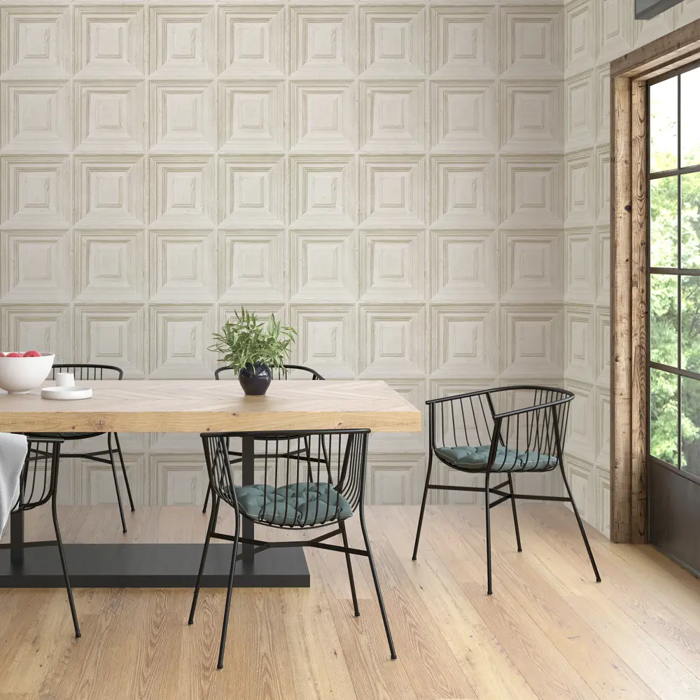Обои Boiserie, бумажные, цвет бежевый, 0.53х10 м 82109744 STLM-2179326 EURO DECOR - Вид №3