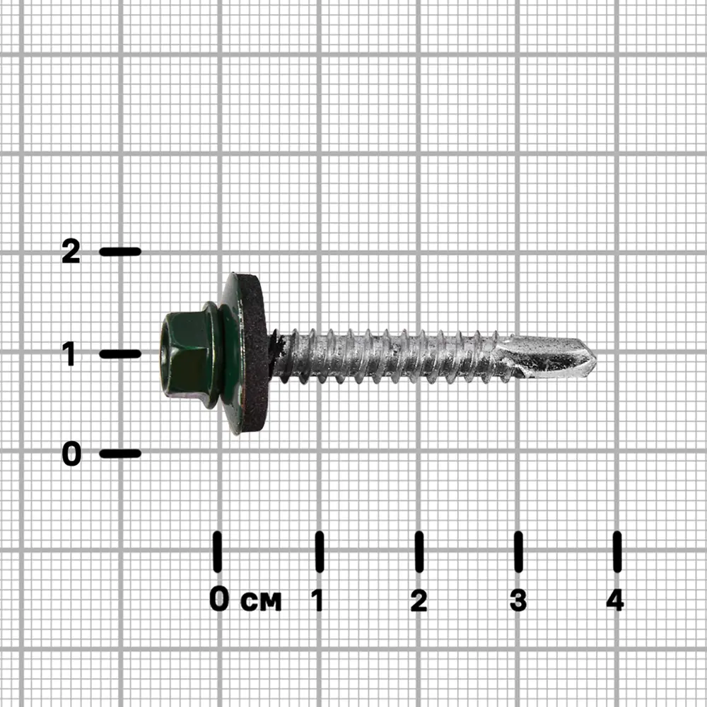 Саморезы кровельные Standers с буром для металлической обрешетки 5.5x38 мм 89213008 STLM-1011697 - Вид №2