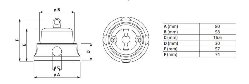 Поворотная кнопка GI Gambarelli ARCH-00070542 - Вид №2