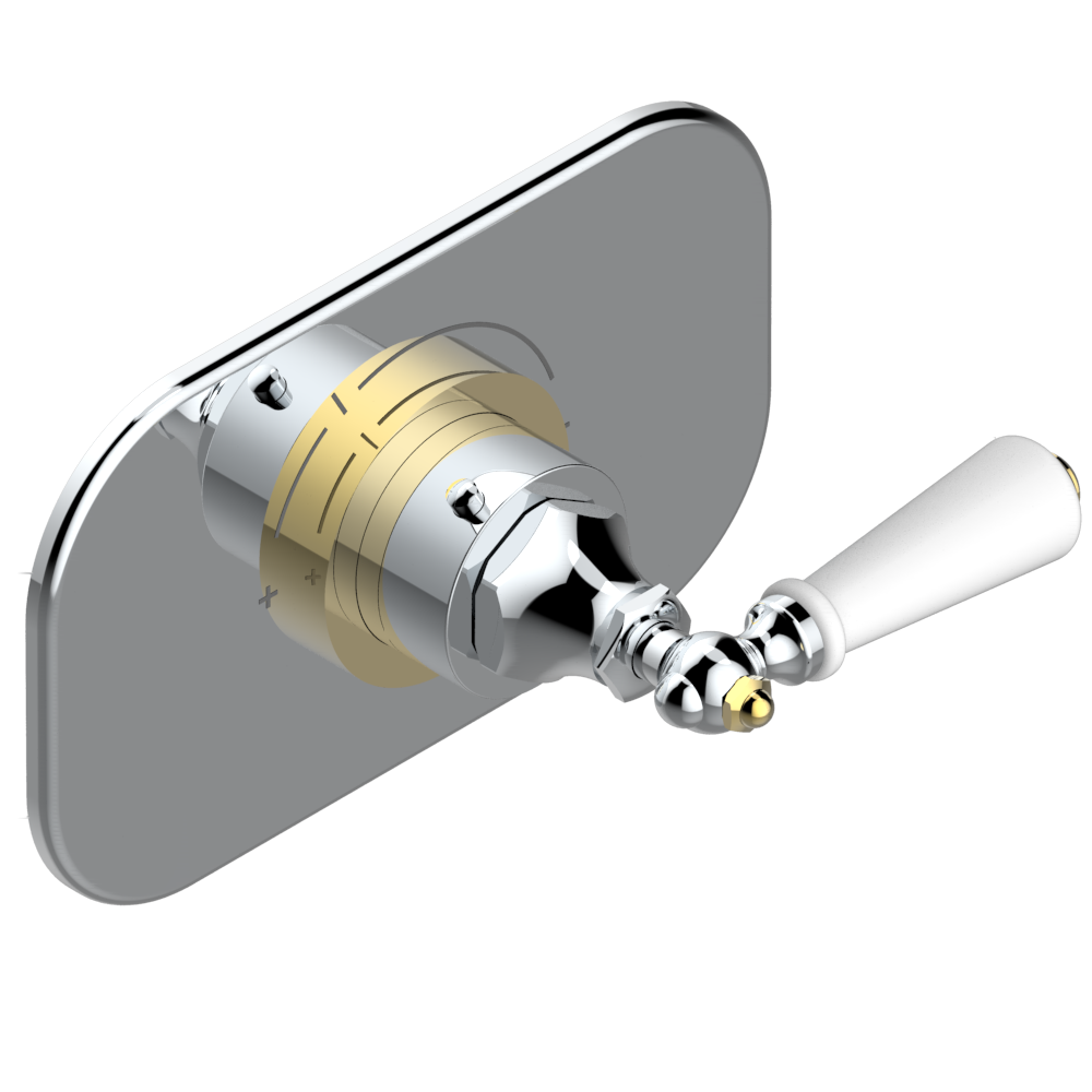 G28-5100B Ручка регулировки для термостата THG, арт.5100A 1/2" и 5200A 3/4" Thg-paris 1900 с рукоятками Хром/золото G28 5100B CAT.A