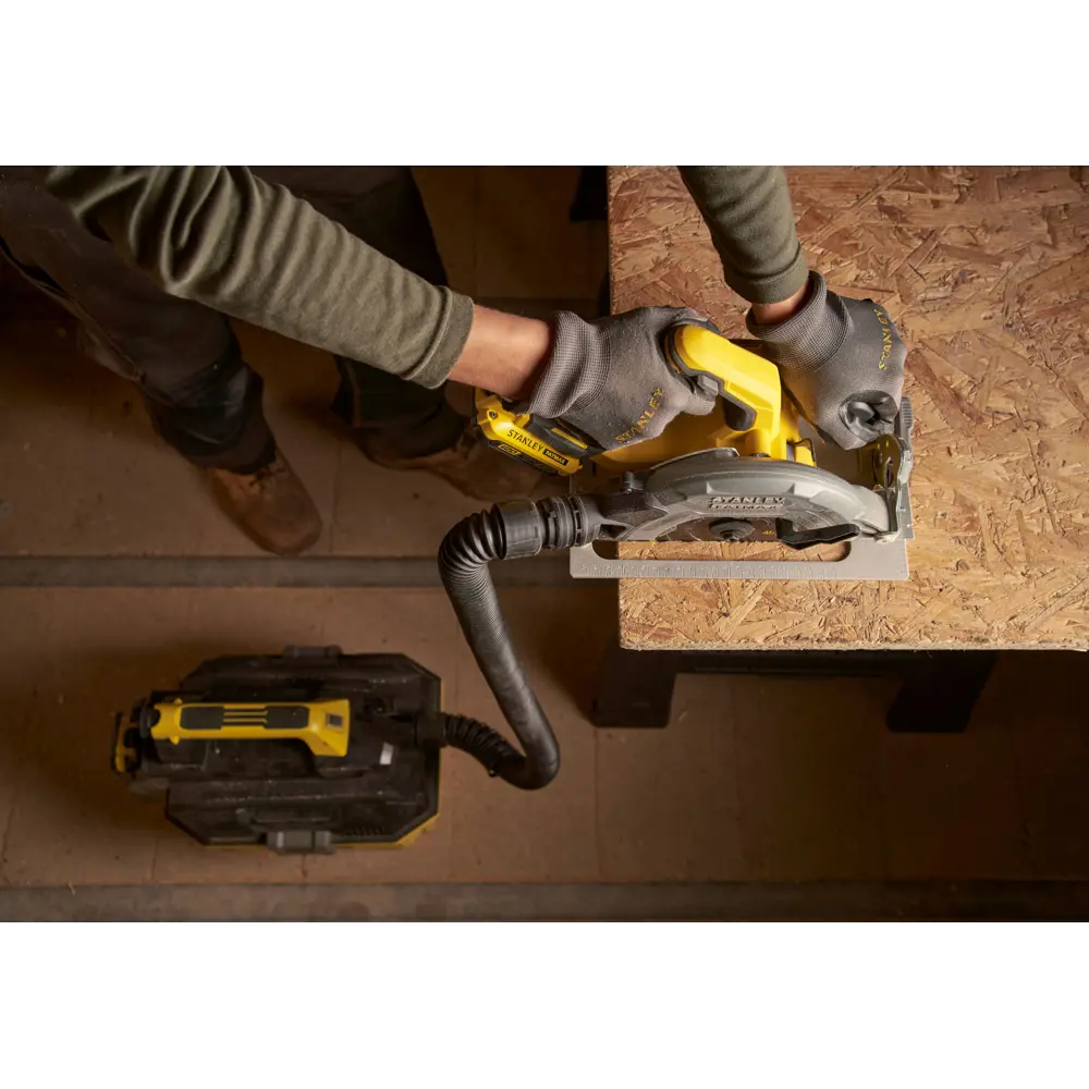 Циркулярная пила аккумуляторная Stanley Fatmax SFMCS550B-XJ, 18 В, 190 мм, без АКБ и ЗУ STLM-2064637 - Вид №18