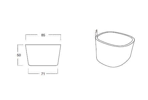 Бетонный садовый горшок Antoniolupi гиганты ARCH-00059523 - Вид №3
