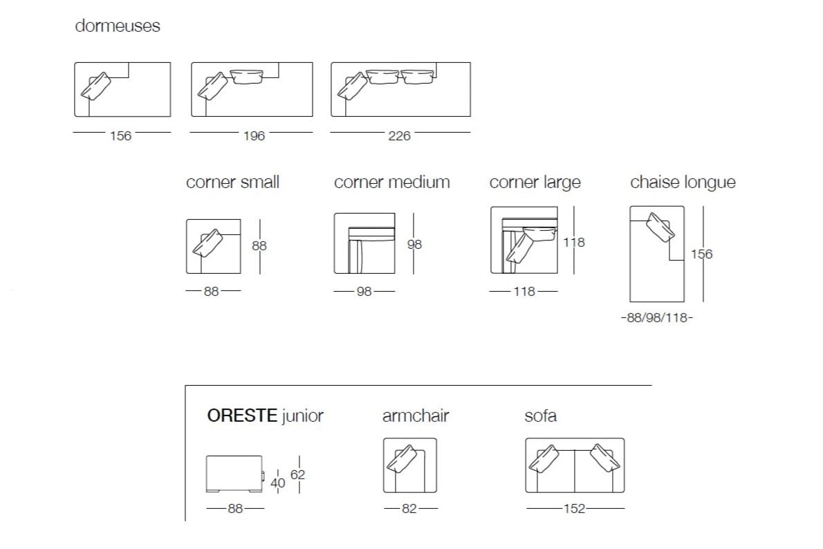 Съемный диван из ткани Frigerio ORESTE ARCH-00118967 - Вид №3