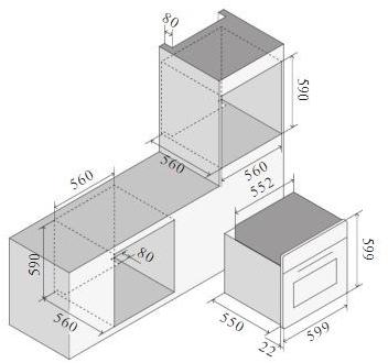 Ilve Многофункциональная встраиваемая духовка из нержавеющей стали Pro line Ov60slkmp Santreyd  - Вид №1