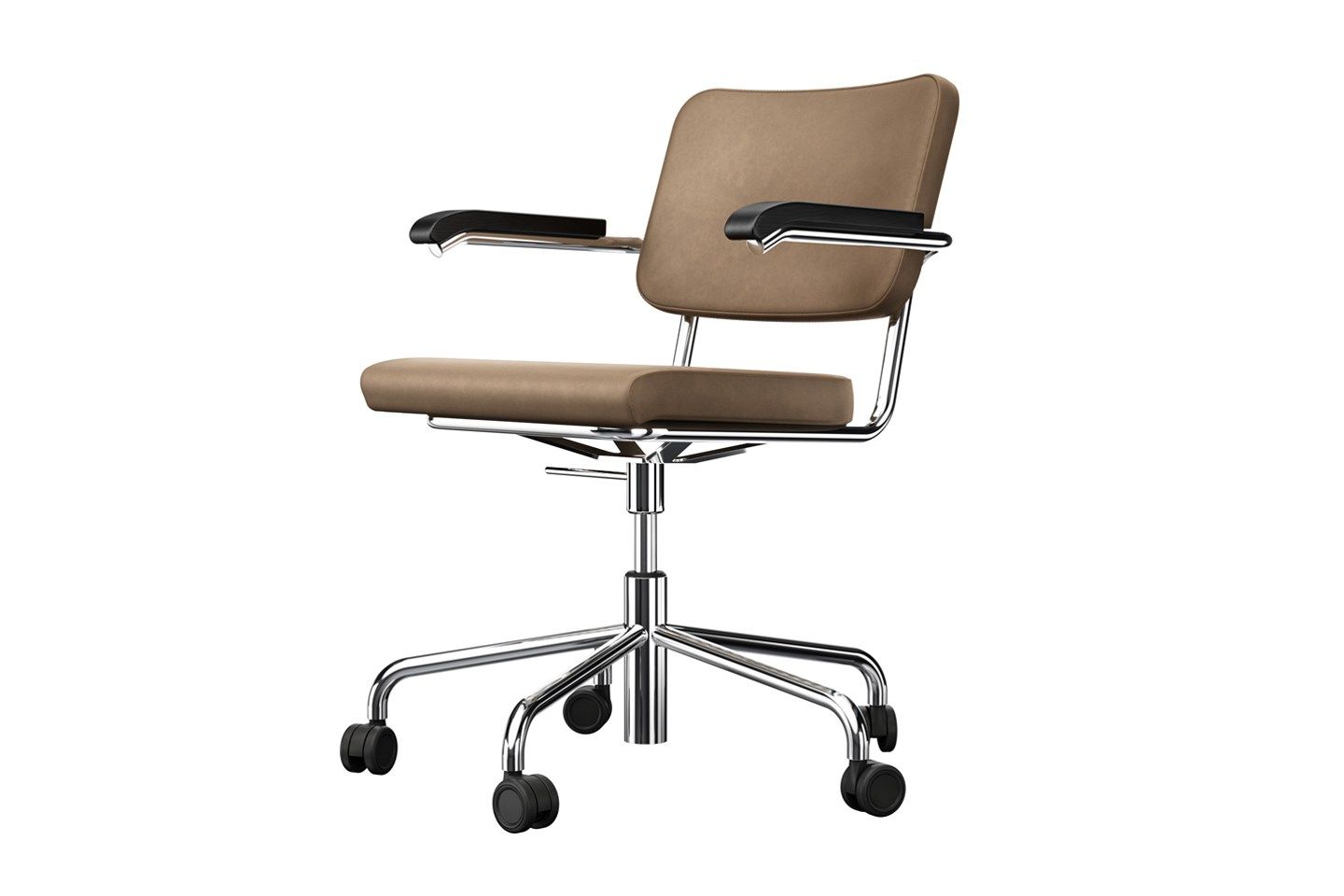 Кожаный мягкий стул с подлокотниками THONET S 32 / S 64 ARCH-00031184 - Вид №1