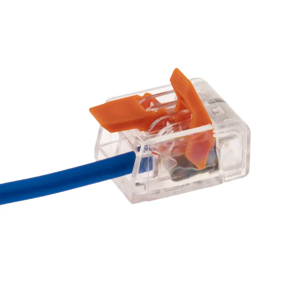 84509772 Клеммы соединительные монтажные с рычажком Duwi СМК 223-412 2-проводные 4мм² прозрачные 5шт 26612 9 STLM-1102142  - Вид №7