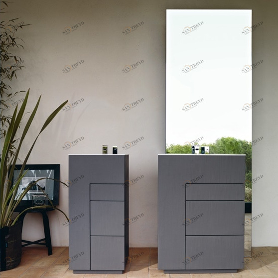 Комбинация ванной комнаты T01 в отделке Full Milltek31 ECOMALTA GRAFITE  MILLDUE TOUCH TOUCH01