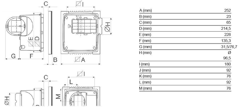 Vortice Встроенный центробежный экстрактор Vort press i 11996 - Вид №1