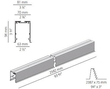 PANZERI Настенный линейный осветительный профиль для светодиодных модулей Nolita Xg2039 - Вид №7