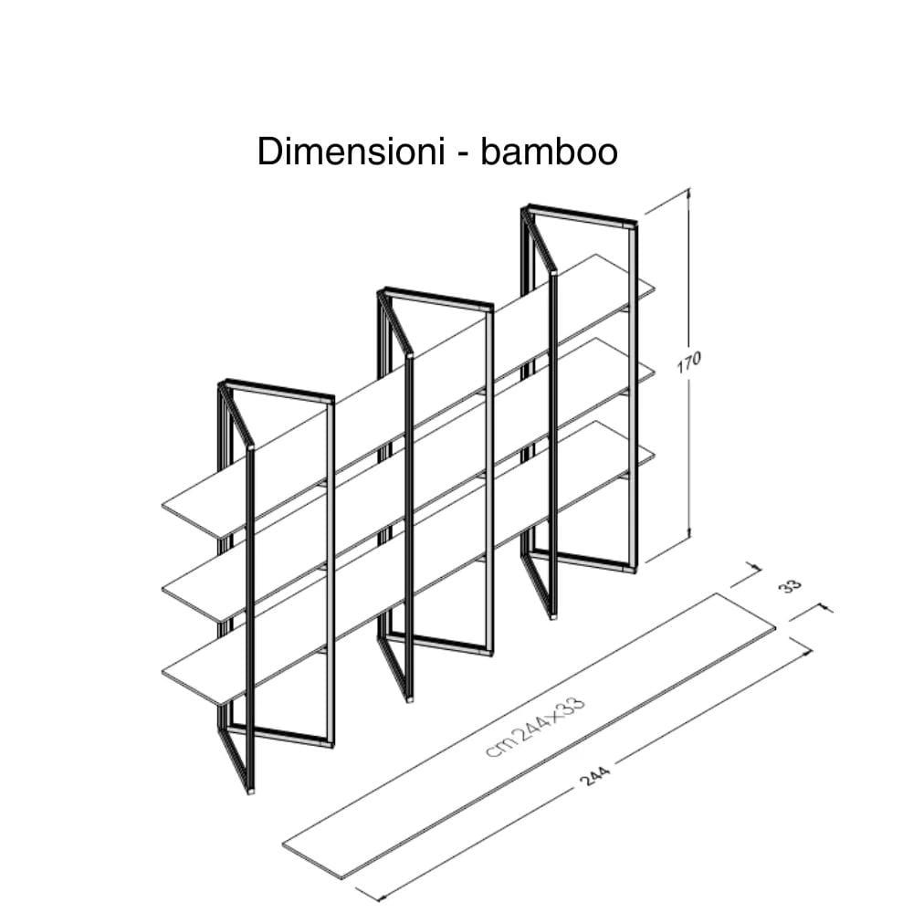 Самонесущая настенная Книжная полка из алюминия и дерева STUDIO T Ecodesign ARCH-00090930 - Вид №10