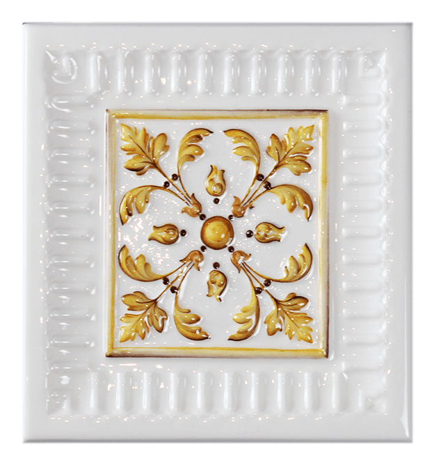 Плитка с одноцветной росписью PROVANSFAIENCE sun-id-994559 - Вид №3