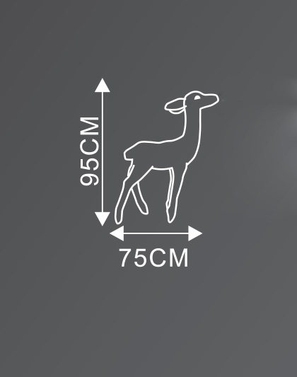 Световая Фигура 3D "Олень - Белый" Малыш ELKI СВЕТОВЫЕ ФИГУРЫ 017726 Белый  - Вид №1