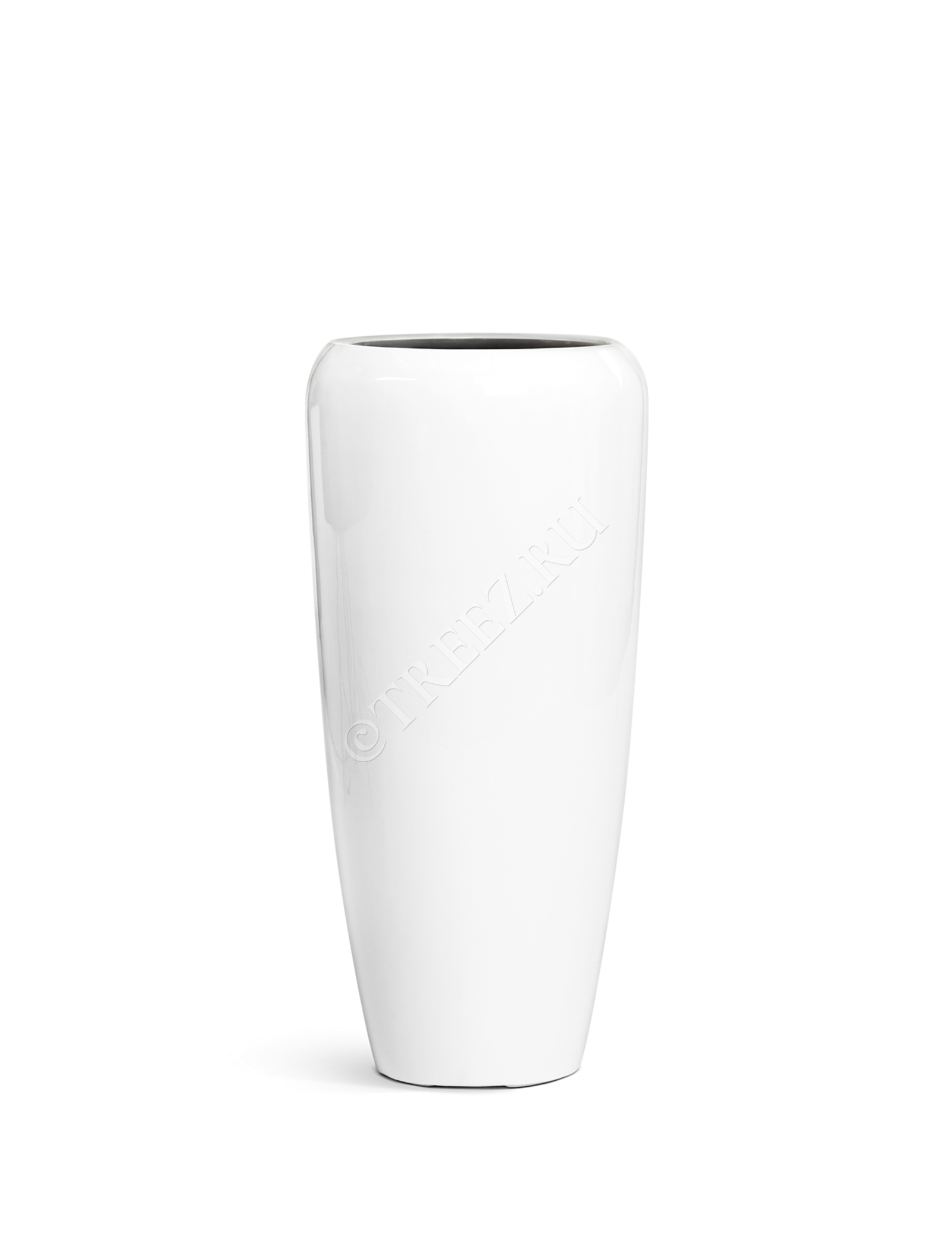 41.3320-05-036-WH-075 Кашпо  Effectory - серия Gloss - Высокий конус Design - Белый глянцевый лак Цветочная коллекция  - Вид №7