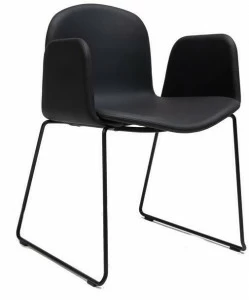 ONDARRETA Кожаное кресло с салазками и подлокотниками Bob xl